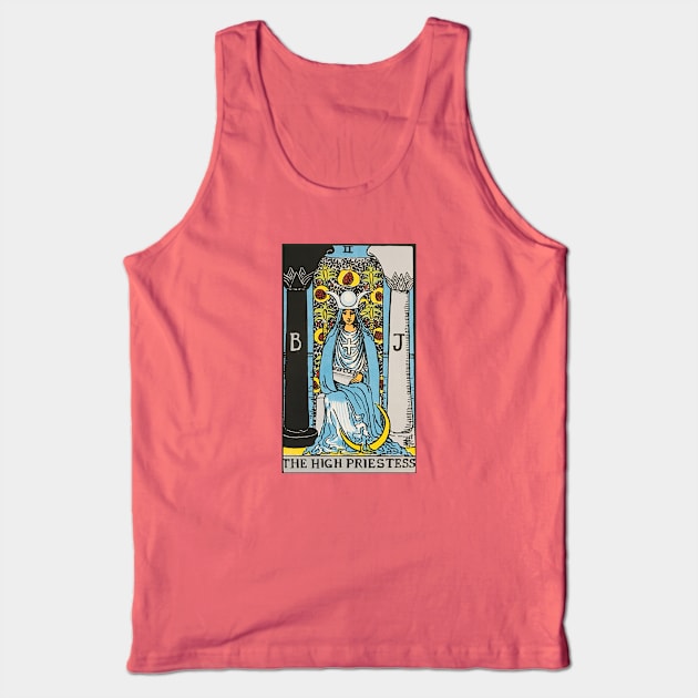 The High Priestess tarot card Tank Top by Nate's World of Tees